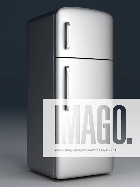 A classic Fridge. 3D rendered Illustration.