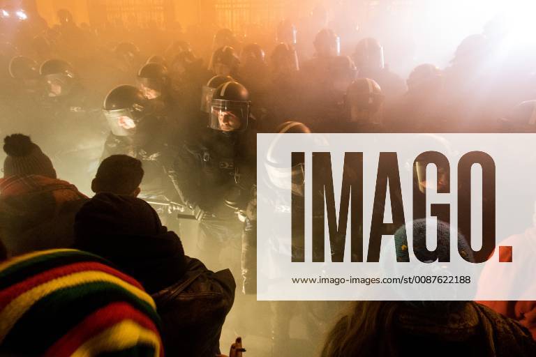 Demonstration against government because of the changes in labor law in Budapest. 2018.12.13. Photo:Vörös Szilárd
