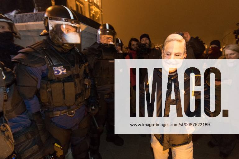Demonstration against government because of the changes in labor law in Budapest. 2018.12.13. Photo:Vörös Szilárd