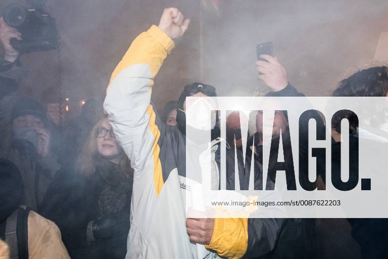 Demonstration against government because of the changes in labor law in Budapest. 2018.12.13. Photo:Vörös Szilárd