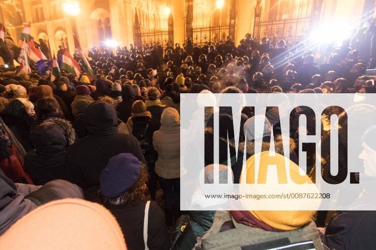 Demonstration against government because of the changes in labor law in Budapest. 2018.12.13. Photo:Vörös Szilárd