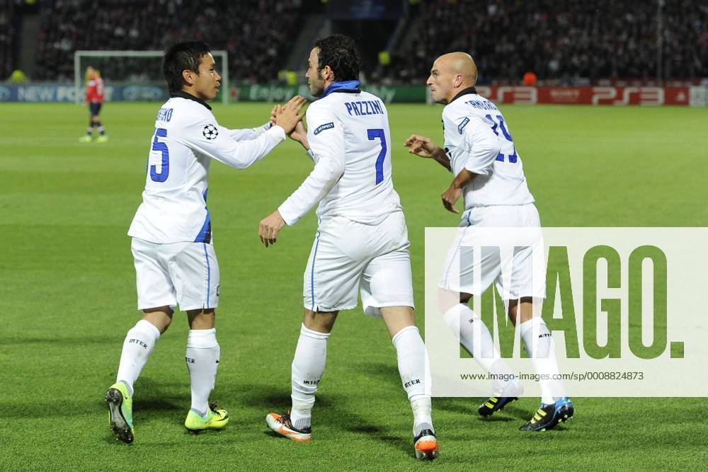 Lille 18 10 2011 - Champions League (LOSC) OSC Lille - Inter Mailand: Giampaolo Pazzini (C)