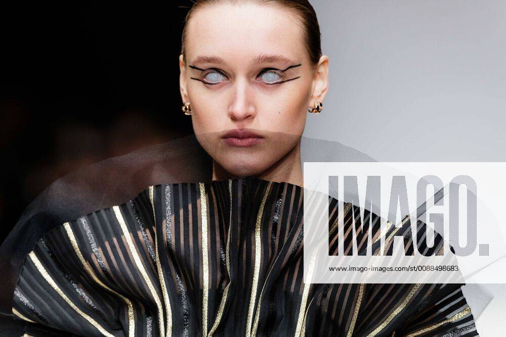 (190115) -- BERLIN, Jan. 15, 2019 -- A model displays a creation by German designer Irene Luft during Berlin Fashion Week Autumn Winter 2019 2020 in Berlin, capital of Germany, on Jan. 15, 2019. ) GERMANY-BERLIN-FASHION WEEK-IRENE LUFT BinhxTruong