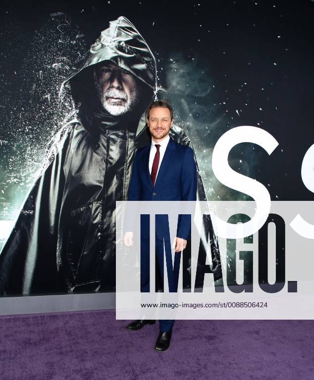 James McAvoy arriving at the premiere of Glass in New York City - Jan 15, 2019 - New York City Premiere of Glass, New York City New York United States SVA Theater