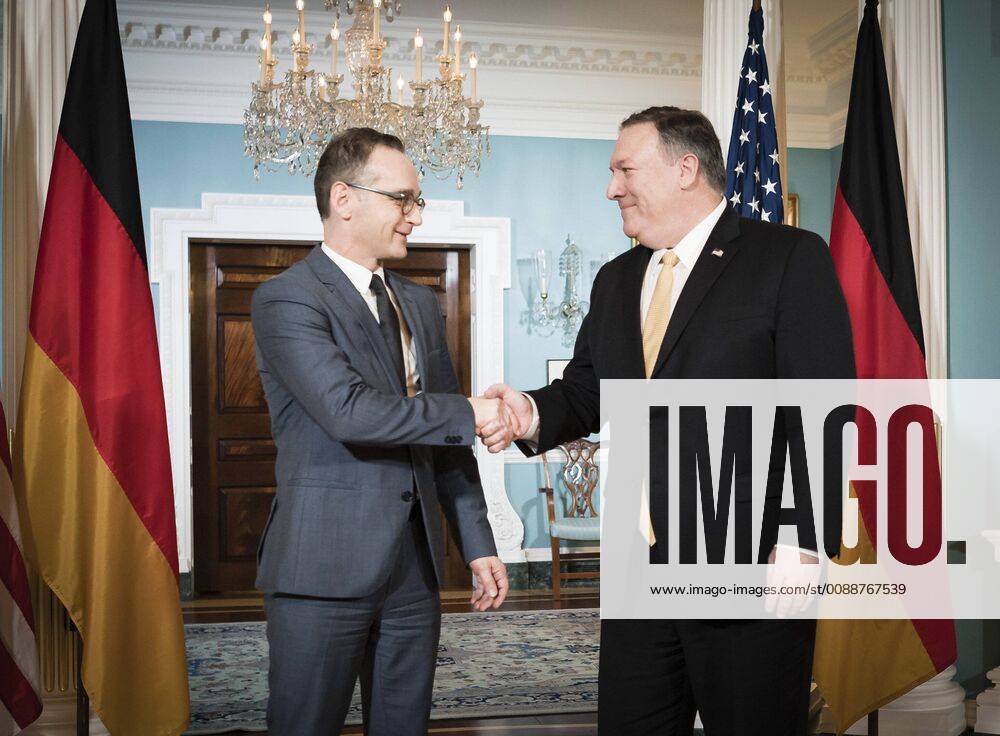 Bundesaussenminister Heiko Maas, SPD, trifft den Aussenminister der Vereinigten Staaten von Amerika, Mike Pompeo, in Washington, 23.01.2019. Washington Vereinigte Staaten von Amerika