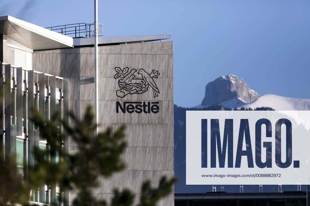Vevey, Switzerland December 30, 2018 - Image of Swiss food giant s Nestle headquarters NESTLE, MULTINATIONALE SUISSE, ECONOMIE, LOGO, ILLUSTRATION, GENERIQUE, ILLUSTRATIF, INDUSTRIE AGROALIMENTAIRE, ENTREPRISE, VEVEY, CANTON DE VAUD, MARQUE, BUSINESS,