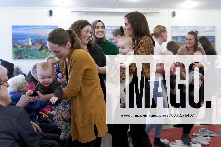 Crown Princess Mary visits Aarhus in continuation of the Crown Princess s protectorate of Aarhus as European Volunteer Capital 2018. It is an official visit where the Crown Princess has wanted informally to meet some of the many volunteers and everyday activists in Aarhus. Wednesday Jan. 30 2019 Aarhus Denmark. Denmark