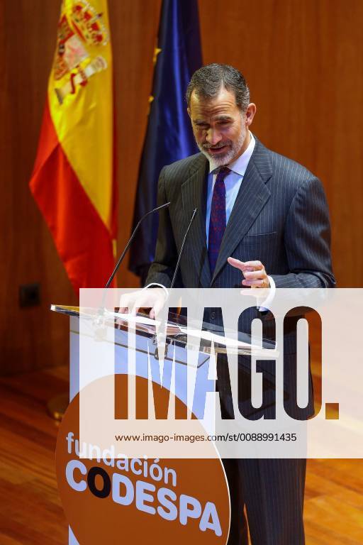Spain s King Felipe VI delivers a speech during the 20th edition of Codespa Awards in Madrid, Spain, 31 January 2019. Codespa Foundation is a on-governmental organization its tries to help people from Asia, Africa and America, and is presided by Spain s King Felipe VI. Spain’s King Felipe VI presents Codespa Awards !ACHTUNG: NUR REDAKTIONELLE NUTZUNG!