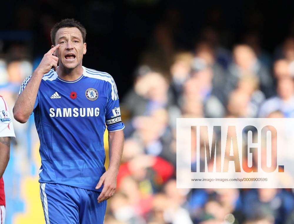 Chelseas John Terry looks on dejected after his mistake led to the winning goal Barclays Premier League FC Chelsea London vs FC Arsenal London 29th October, 2011 .