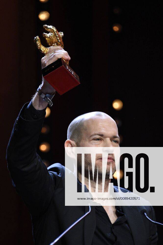 Nadav Lapid, winner of the Golden Bear for Best Film for Synonyms , poses at the closing ceremony during the 69th Berlin International Film Festival Berlinale 2019 at Berlinale Palace on February 16, 2019 in Berlin, Germany.
