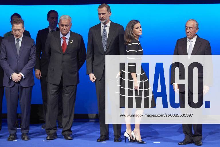Madrid Queen Letizia and King Felipe during the ‘’World peace & Liberty award’’ at the closing session of the ‘’World law congress, WLC, of the ‘’World jurist association, WJA at the royal theatre in Madrid. No Spain
