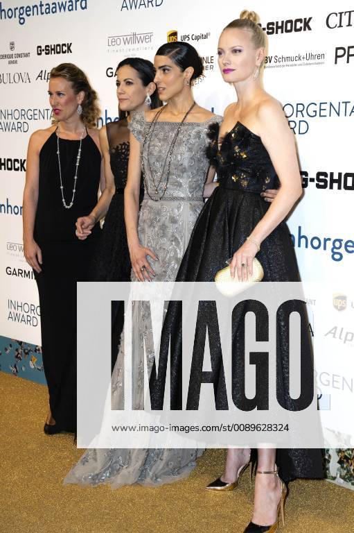 Stefanie Mändlein, Bettina Zimmermann, Zoe Helali und Franziska Knuppe bei der Verleihung des 3. Inhorgenta Award 2019 in den Eisbach Studios. München