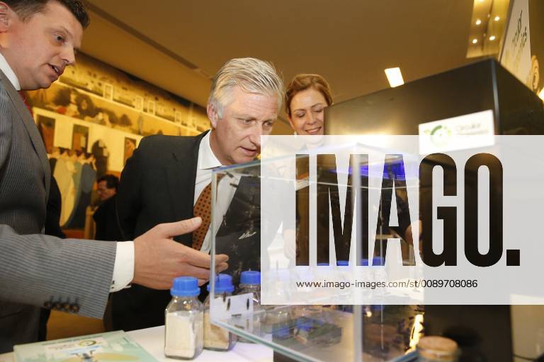 Belgian Nicky Degrendele pictured in action during a visit of Belgium King to Essencia as they celebrate their 100 years anniversary in Brussels, with a view on a hundred years of industrial developments in Belgium, Thursday 28 February 2019. NICOLASxMAETERLINCK 05540162