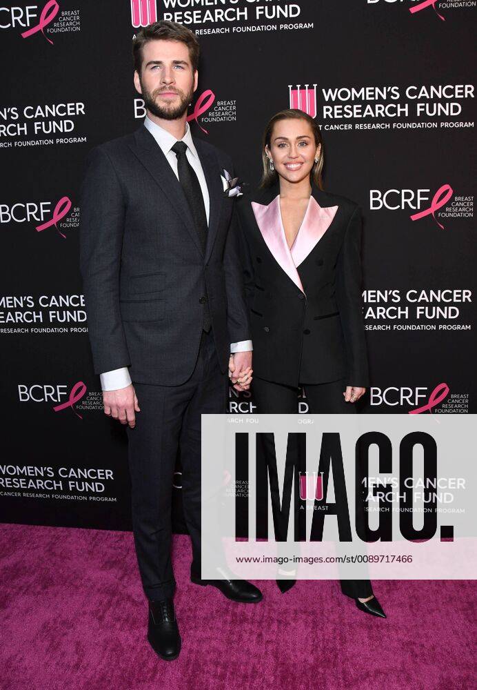 Beverly Hills, California - Liam Hemsworth, Miley Cyrus. The Women s Cancer Research Fund s An Unforgettable Evening Benefit Gala held at Beverly Wilshire Four Seasons Hotel. Photo Credit: Birdie Thompson AdMedia 235879 2019-02-28 California Beverly Hills Etats-Unis