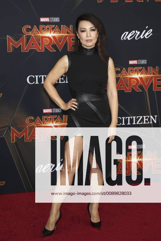 Ming-Na Wen bei der Weltpremiere des Kinofilms Captain Marvel im El Captian Theatre. Los Angeles