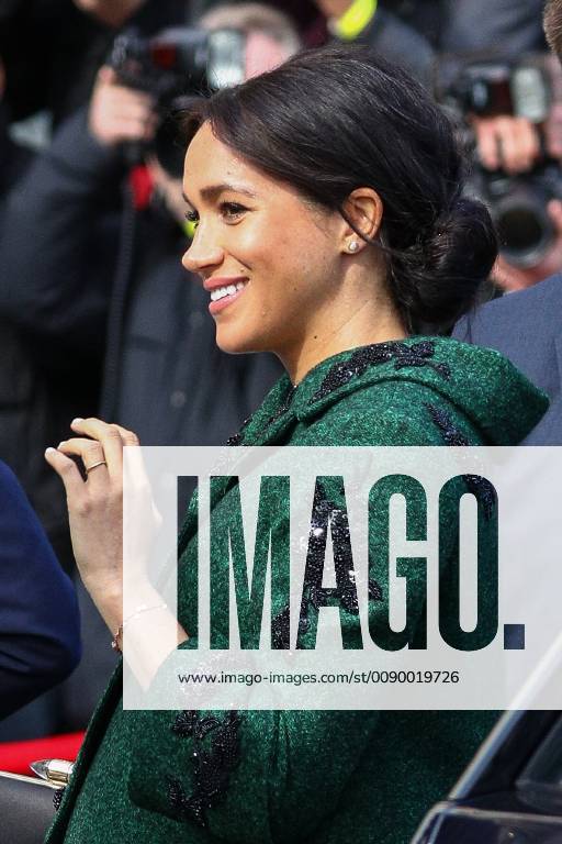 London, London, UK - London, UK. The Duchess of Sussex arrives with the Duke of Sussex (not pictured) at Canada House to attend a Commonwealth Day youth event. The event celebrates young Canadians living in London and around the UK London UK - ZUMAl94_ 20190311_zaf_l94_028