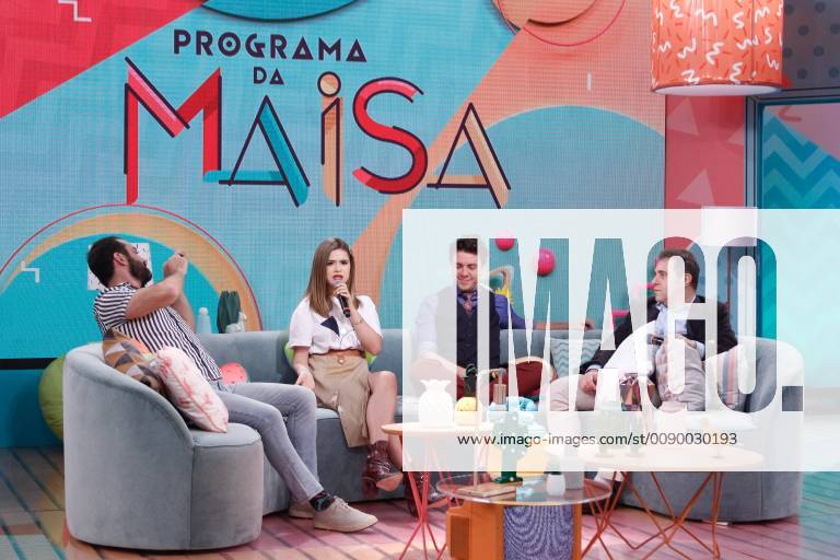 OSASCO, SP - 11.03.2019: LANÇAMENTO PROGRAMA DA MAISA SBT - Director Lucas Gentil, Maisa Silva, Oscar Filho and producer Fernando Pelegio at the press conference to present their new program, called "grama daa da Maísa", which debuts at SBT on Saturday (1at 2:15 p.m. The talk show will be the firstirst solo show by Maísa a, after muc much success in participation in soap operas and in the Bom dia e Companhia program. x1696314x CesarxConventi