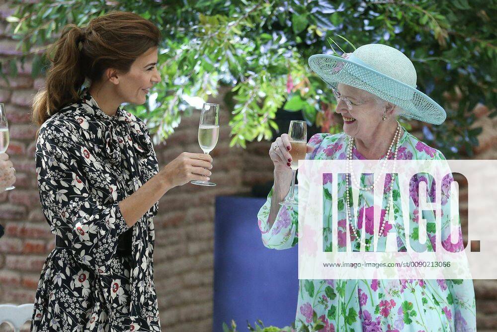 Argentinian First Lady Juliana Awada (L) and Queen Margrethe II of Denmark make a toast during a luncheon at the Casa Rosada, in Buenos Aires, Argentina, 18 March 2019. Queen Margrethe II of Denmark s visit in Buenos Aires !ACHTUNG: NUR REDAKTIONELLE NUTZUNG!