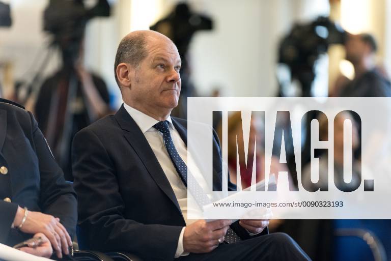 Bundesminister der Finanzen, Olaf Scholz von der Sozialdemokratischen Partei (SPD) waehrend der Jahrespressekonferenz des Zoll am 25.03.2019 im Bundesministerium der Finanzen in Berlin, Deutschland. Auf der Pressekonferenz wird die Zoll-Jahresbilanz 2018 vorgestellt.