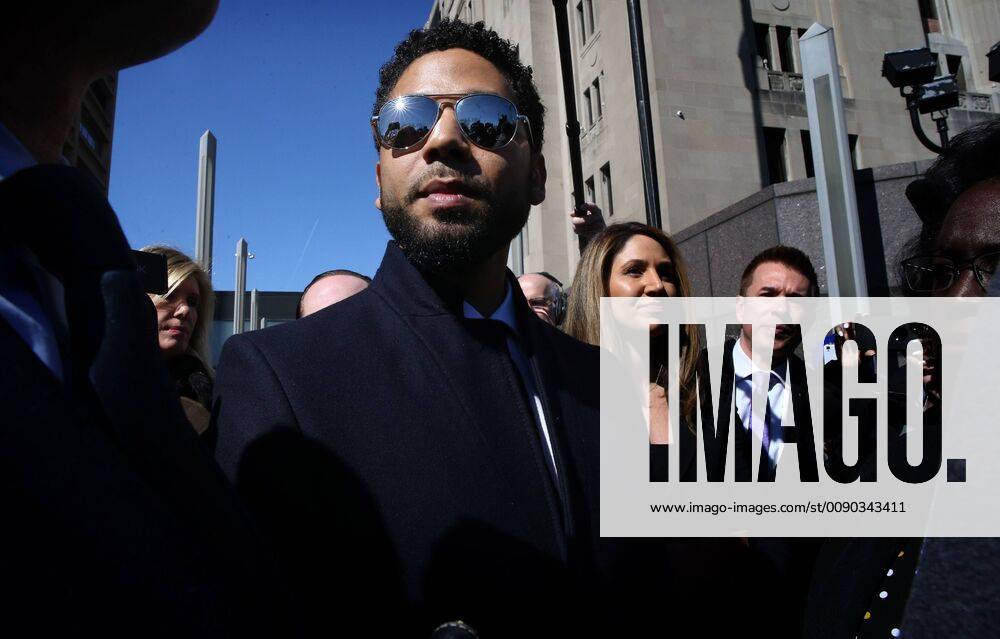 Chicago, Illinois, USA - Actor Jussie Smollett leaves the Leighton Criminal Court building, after all charges were dropped in his disorderly conduct case on March 26, 2019. Chicago USA - ZUMAm67_ 20190326_zaf_m67_039