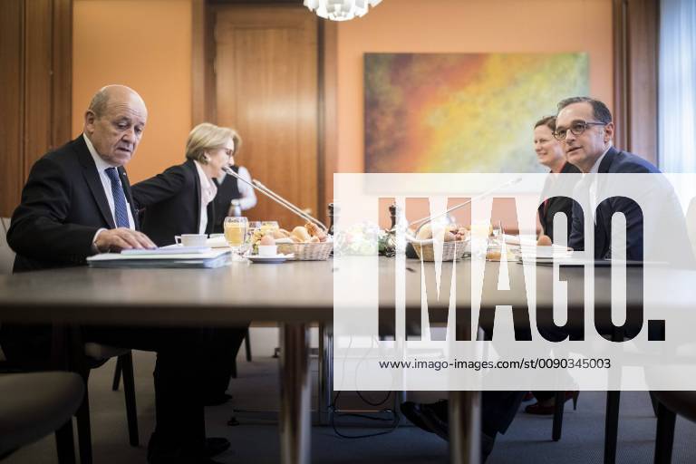 Bundesaussenminister Heiko Maas (R), SPD, trifft Jean-Yves Le Drian (L), Aussenminister von Frankreich, in Berlin, 27.03.2019. Berlin Germany