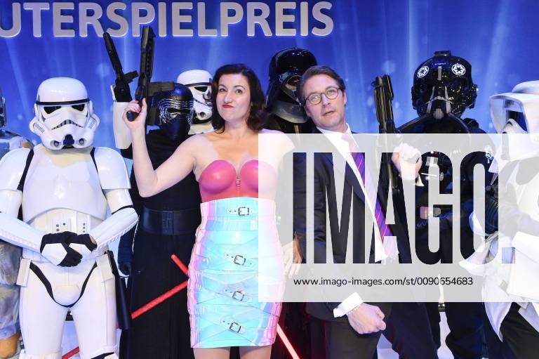 Dorothee Bär und Andreas Scheuer bei der Verleihung des Deutschen Computerspielpreises 2019 im Admiralspalast. Berlin