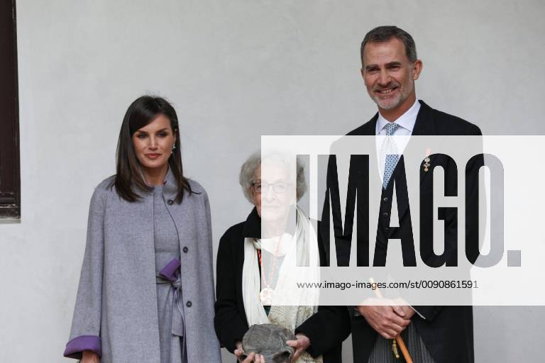 Spanish King Felipe VI and Queen Letizia Ortiz during the Cervantes Prize award ceremony in Alcala de Henares on Tuesday 23 April 2019 Cordon Press Premio Cervantes en Alcala de Henares 2019