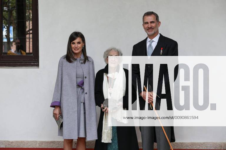 Spanish King Felipe VI and Queen Letizia Ortiz during the Cervantes Prize award ceremony in Alcala de Henares on Tuesday 23 April 2019 Cordon Press Premio Cervantes en Alcala de Henares 2019