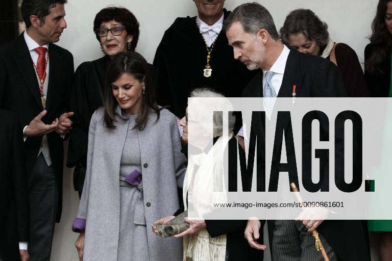 Spanish King Felipe VI and Queen Letizia Ortiz during the Cervantes Prize award ceremony in Alcala de Henares on Tuesday 23 April 2019 Cordon Press Premio Cervantes en Alcala de Henares 2019