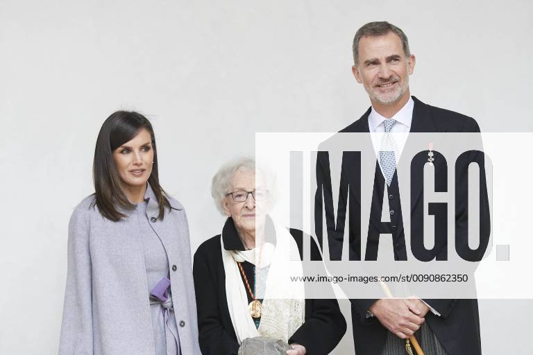 Alcala Queen Letizia and King Felipe during the ‘’Miguel de Cervantes’’ 2018 literature prize to Uruguayan poet Ida Vitale in Lengua Castellana at the university of Alcala de Henares. The Cervantes Award, worth at 125,000 euro cash prize, is the most important prize to literature in spanish and the awarding ceremony is held each 23 April to mark Miguel de Cervantes death date No Spain