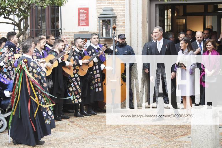 Alcala Queen Letizia and King Felipe during the ‘’Miguel de Cervantes’’ 2018 literature prize to Uruguayan poet Ida Vitale in Lengua Castellana at the university of Alcala de Henares. The Cervantes Award, worth at 125,000 euro cash prize, is the most important prize to literature in spanish and the awarding ceremony is held each 23 April to mark Miguel de Cervantes death date No Spain
