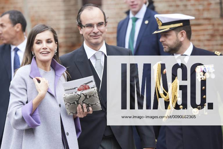 Alcala Queen Letizia and King Felipe during the ‘’Miguel de Cervantes’’ 2018 literature prize to Uruguayan poet Ida Vitale in Lengua Castellana at the university of Alcala de Henares. The Cervantes Award, worth at 125,000 euro cash prize, is the most important prize to literature in spanish and the awarding ceremony is held each 23 April to mark Miguel de Cervantes death date No Spain