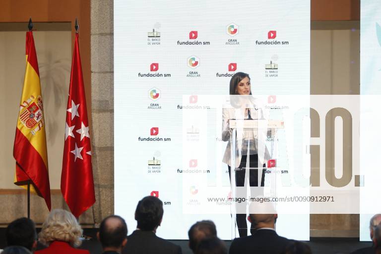 The queen Letizia Ortiz attend the delivery of awards of childrens literature Barco de Vapor y Gran Angular Photo Jose Cuesta 261 Cordon Press Cordon Press Press JosexCuesta