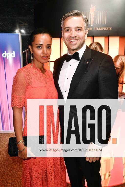 Sawsan Chebli mit Ehemann Nizar Maarouf bei der Aftershow Party des Deutschen Filmpreises 2019 im Palais am Funkturm in der Messe Berlin. Berlin