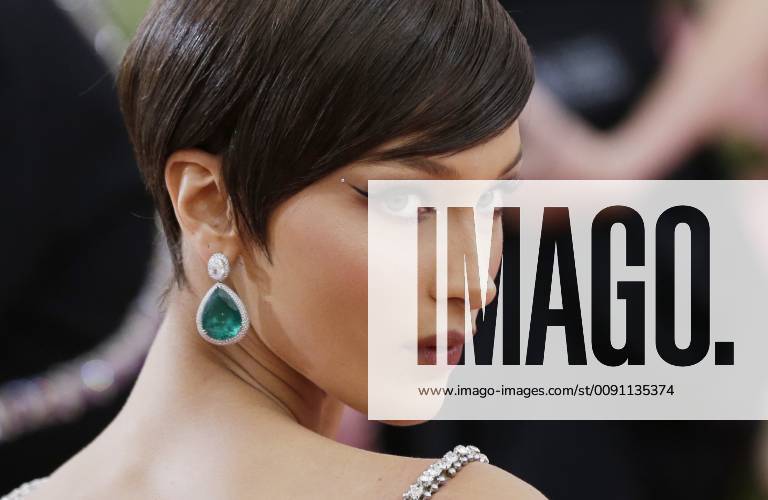 Bella Hadid arrives on the red carpet at The Metropolitan Museum of Art s Costume Institute Benefit Camp: Notes on Fashion at Metropolitan Museum of Art in New York City on May 6, 2019. NYP2019050977 JOHNxANGELILLO
