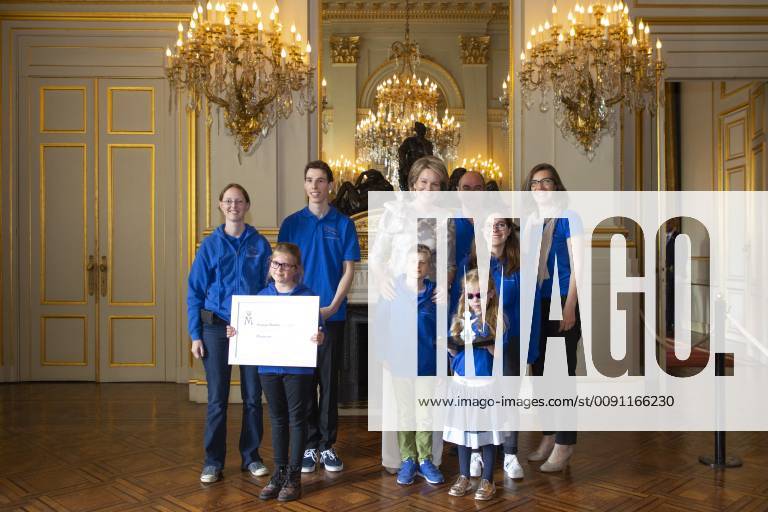 Queen Mathilde of Belgium pictured during a ceremony to award the Queen Mathilde Award 2019, in Brussels, Thursday 09 May 2019. The winner of the Award is selected by a youth jury from one of the nineteen Queen Mathilde Foundation projects. HATIMxKAGHAT 05581518