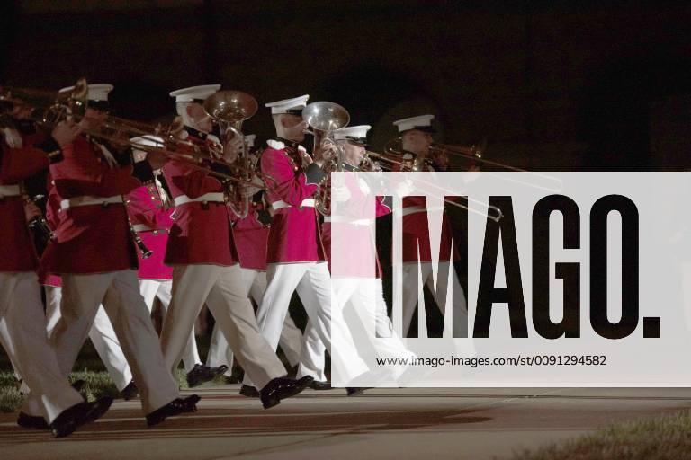 Washington, District of Columbia, U.S. - The United States Marine Corps holds an Evening Parade at Marine Barracks, Washington, D.C., May 10, 2019. Performing the Duties of the Deputy Secretary of Defense David L. Norquist was the guest of honor; the hosting official was Assistant Commandant of the Marine Corps Gen. Gary L. Thomas. Washington U.S. - ZUMAz03_ 20190510_sha_z03_547