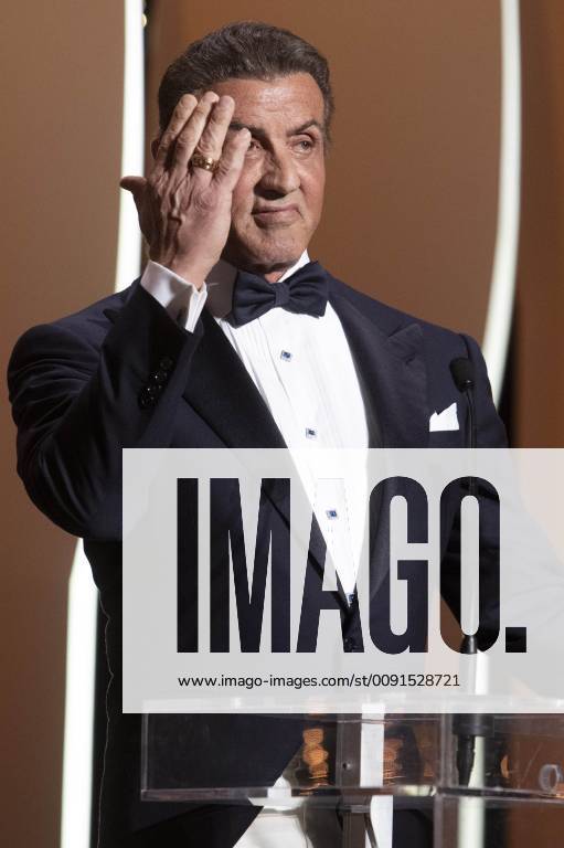 Sylvester Stallone at the award ceremony during the 72nd Cannes Film Festival at the Palais des Festivals on May 25, 2019 in Cannes, France