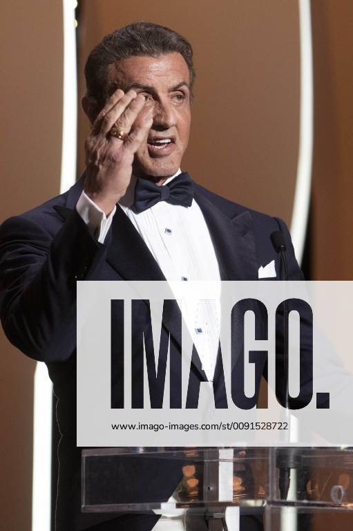 Sylvester Stallone at the award ceremony during the 72nd Cannes Film Festival at the Palais des Festivals on May 25, 2019 in Cannes, France