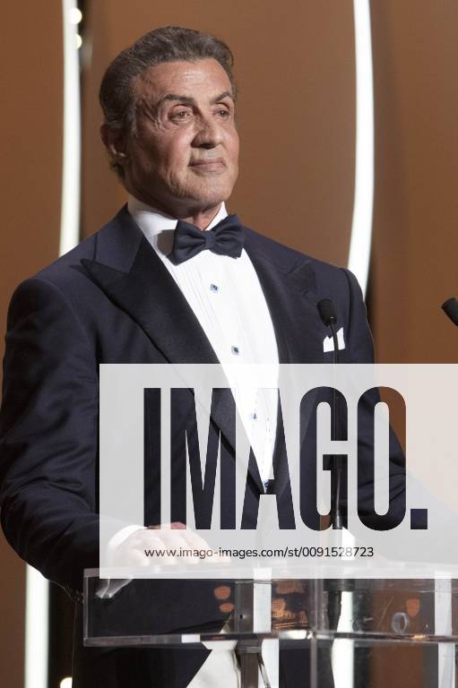 Sylvester Stallone at the award ceremony during the 72nd Cannes Film Festival at the Palais des Festivals on May 25, 2019 in Cannes, France