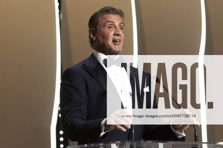 Sylvester Stallone at the award ceremony during the 72nd Cannes Film Festival at the Palais des Festivals on May 25, 2019 in Cannes, France