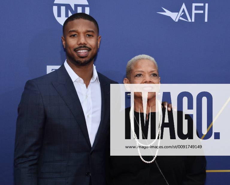 Actor Michael B. Jordan and his mother Donna Jordan arrive for American Film Institute s 47th annual Life Achievement Award tribute gala to actor Denzel Washington at the Dolby Theatre in the Hollywood section of Los Angeles on June 6, 2019. LAP2019060661 JIMxRUYMEN