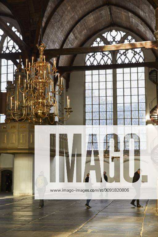 Interior of Oude Kerk (Old Church), Amsterdam, North Holland, The Netherlands, Europe