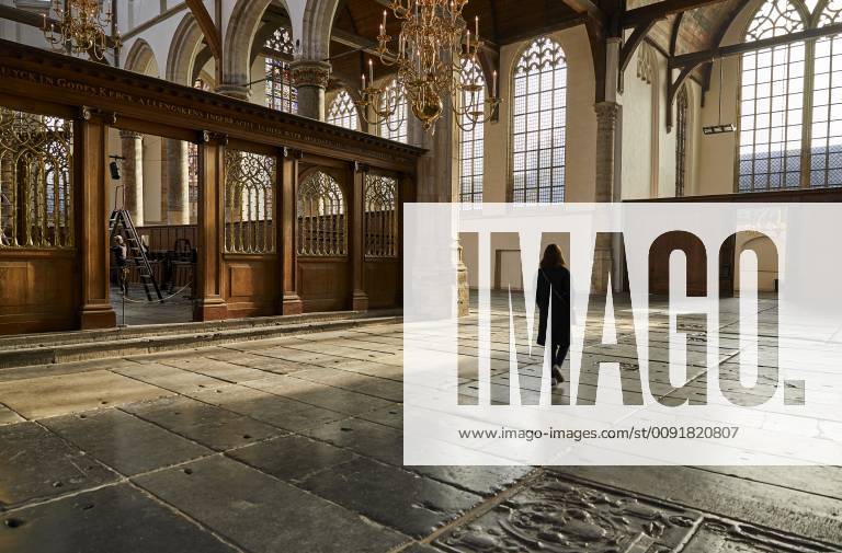 Interior of Oude Kerk (Old Church), Amsterdam, North Holland, The Netherlands, Europe