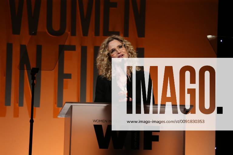 BEVERLY HILLS, CA - JUNE 12: Kyra Sedgwick at the 2019 Women In Film Annual Gala at the Beverly Hilton Hotel in Beverly Hills, California on June 12, 2019.