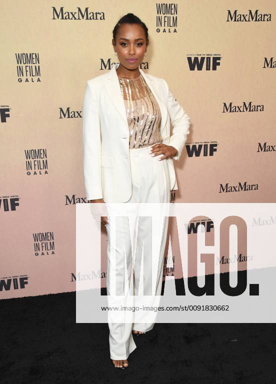 Beverly Hills, California - Melanie Liburd. Women In Film Annual Gala 2019 Presented By Max Mara held at Beverly Hilton Hotel. Photo Credit: Birdie Thompson AdMedia 241683 2019-06-12 California Beverly Hills Etats-Unis