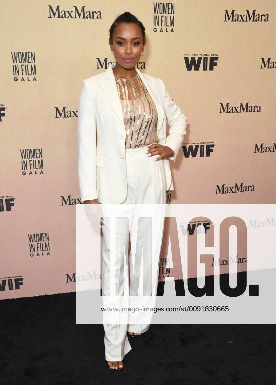 Beverly Hills, California - Melanie Liburd. Women In Film Annual Gala 2019 Presented By Max Mara held at Beverly Hilton Hotel. Photo Credit: Birdie Thompson AdMedia 241683 2019-06-12 California Beverly Hills Etats-Unis