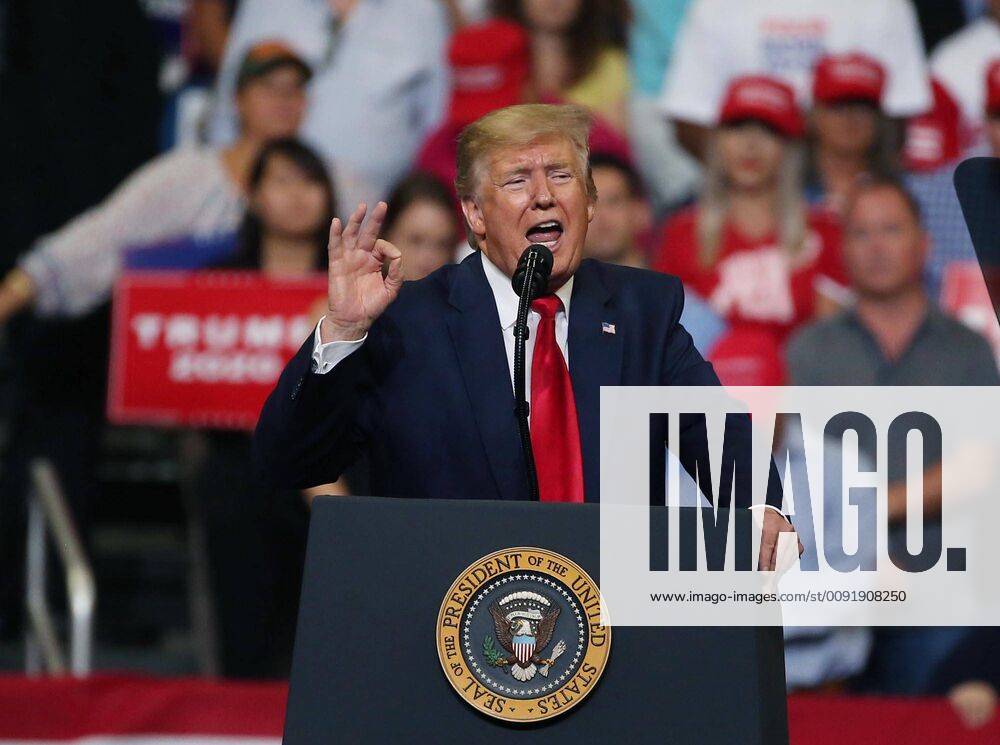 Orlando, FL, USA - President Trump speaks during his reelection kickoff campaign rally at the Amway Center in Orlando, Fla., on Tuesday, June 18, 2019. Orlando USA - ZUMAm67_ 20190618_zaf_m67_068