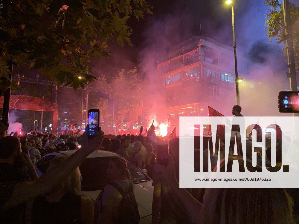 KW25 Ekrem Imamoglu wins the remade Istanbul Mayoral Election by far. His supporters celebrated all over the city . Istanbul , Turkey on June 23 , 2019.