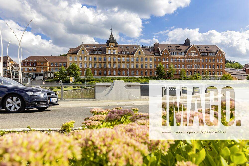 DEU, Deutschland, Baden-Württemberg, Tuttlingen, 04.08.2019: Aesculap Kreisel, Aesculap Werk Tuttlingen.
